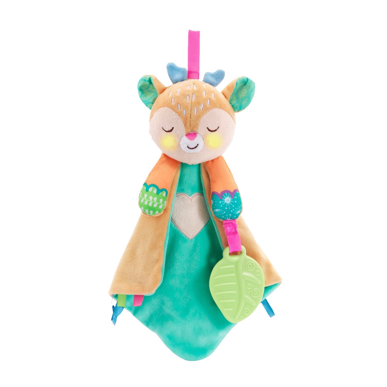 VTech 3-in-1 Snuggle and Cuddle Lovey Cuddly Fawn and Teether Toy Holder