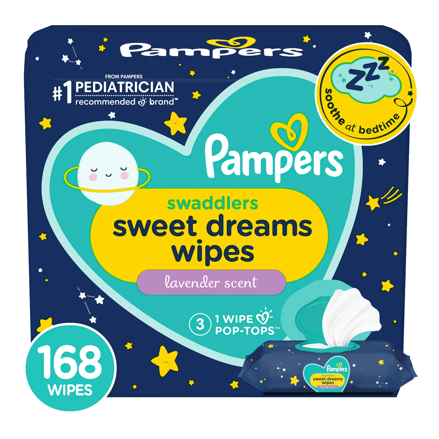 Pampers Sweet Dreams Baby Wipes (Choose Your Size & Count)