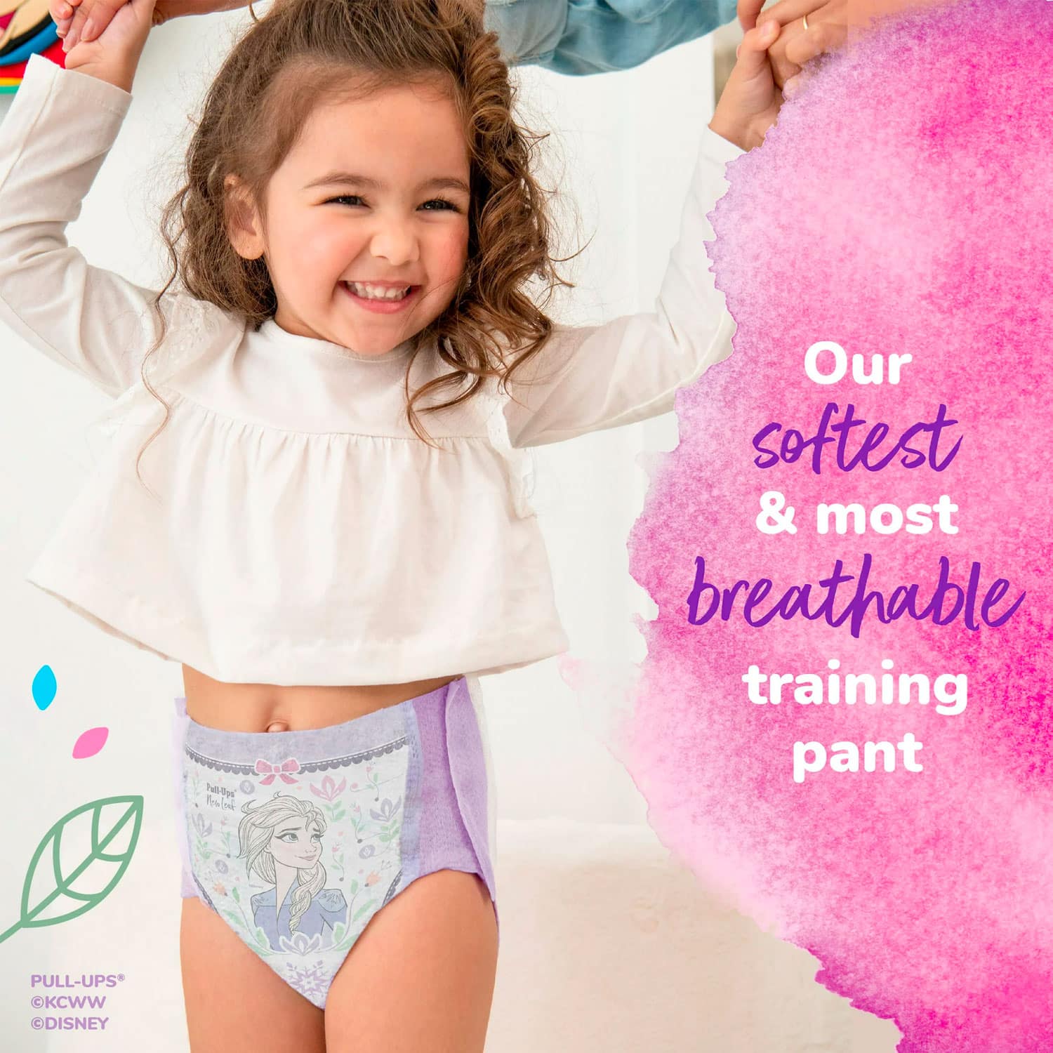 Pull-Ups New Leaf Girls’ Disney Frozen Potty Training Pants, 4T-5T (38-50 lbs), 46 Ct