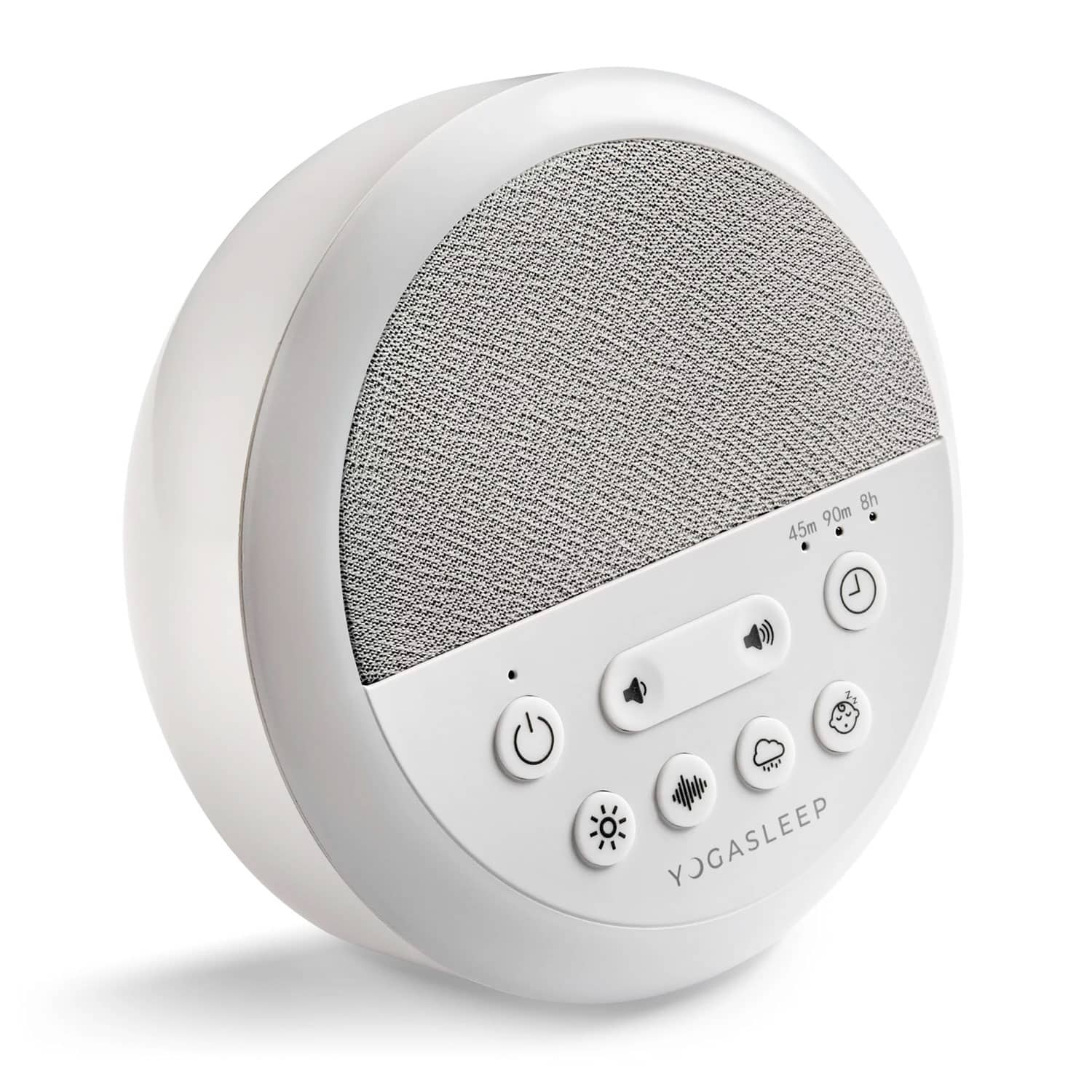 Yogasleep Baby Nod White Noise Sound Machine with Dimmable Night Light, White