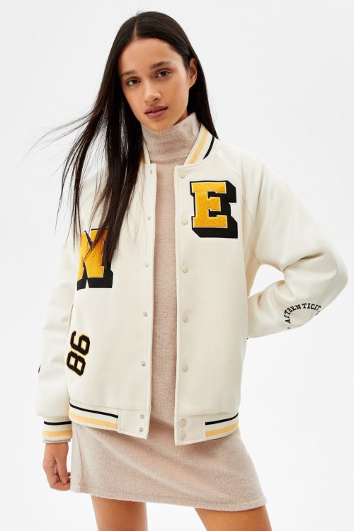 Varsity Jacket With Patch Details
