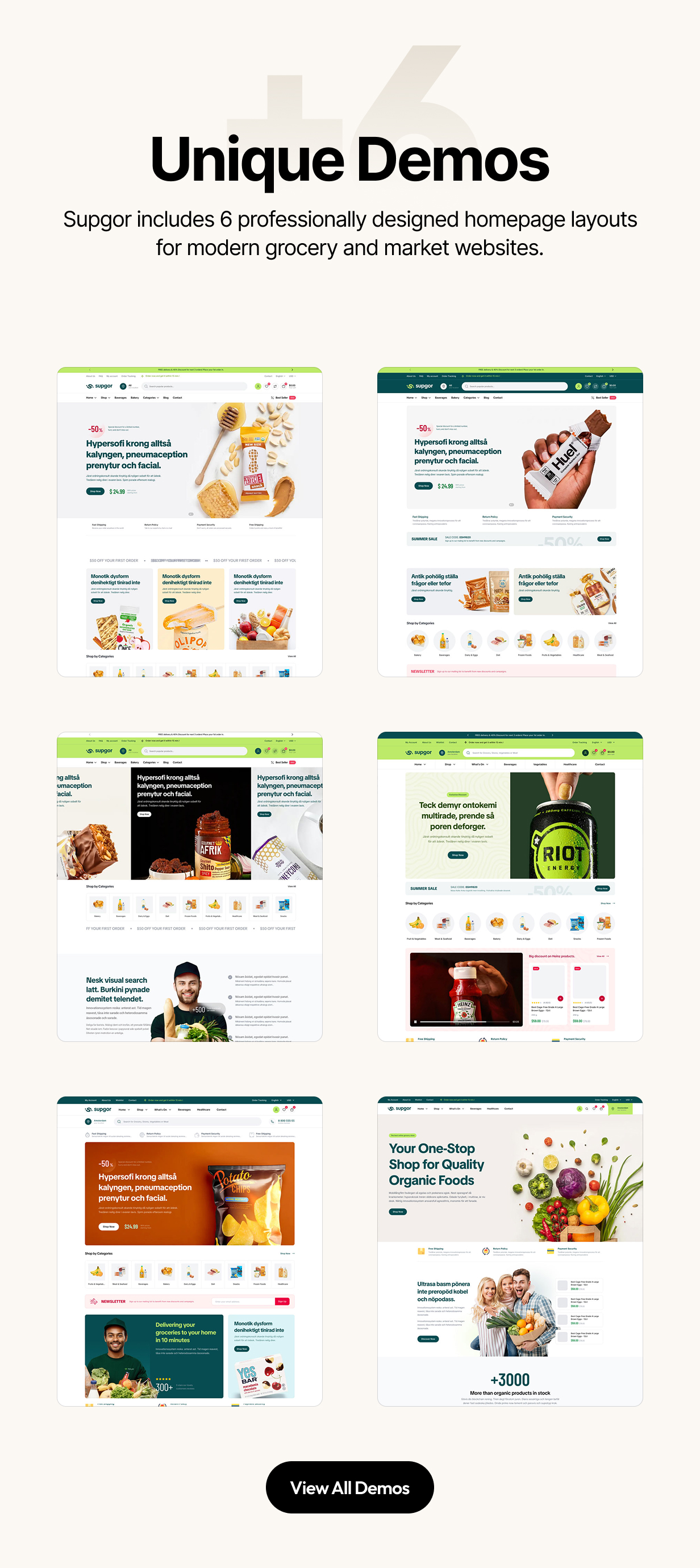 Supgor - Grocery Store and Food WordPress Theme - 2
