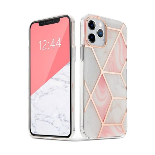 Tech-Protect – Marble 2 case for iPhone 12_12 Pro, pink
